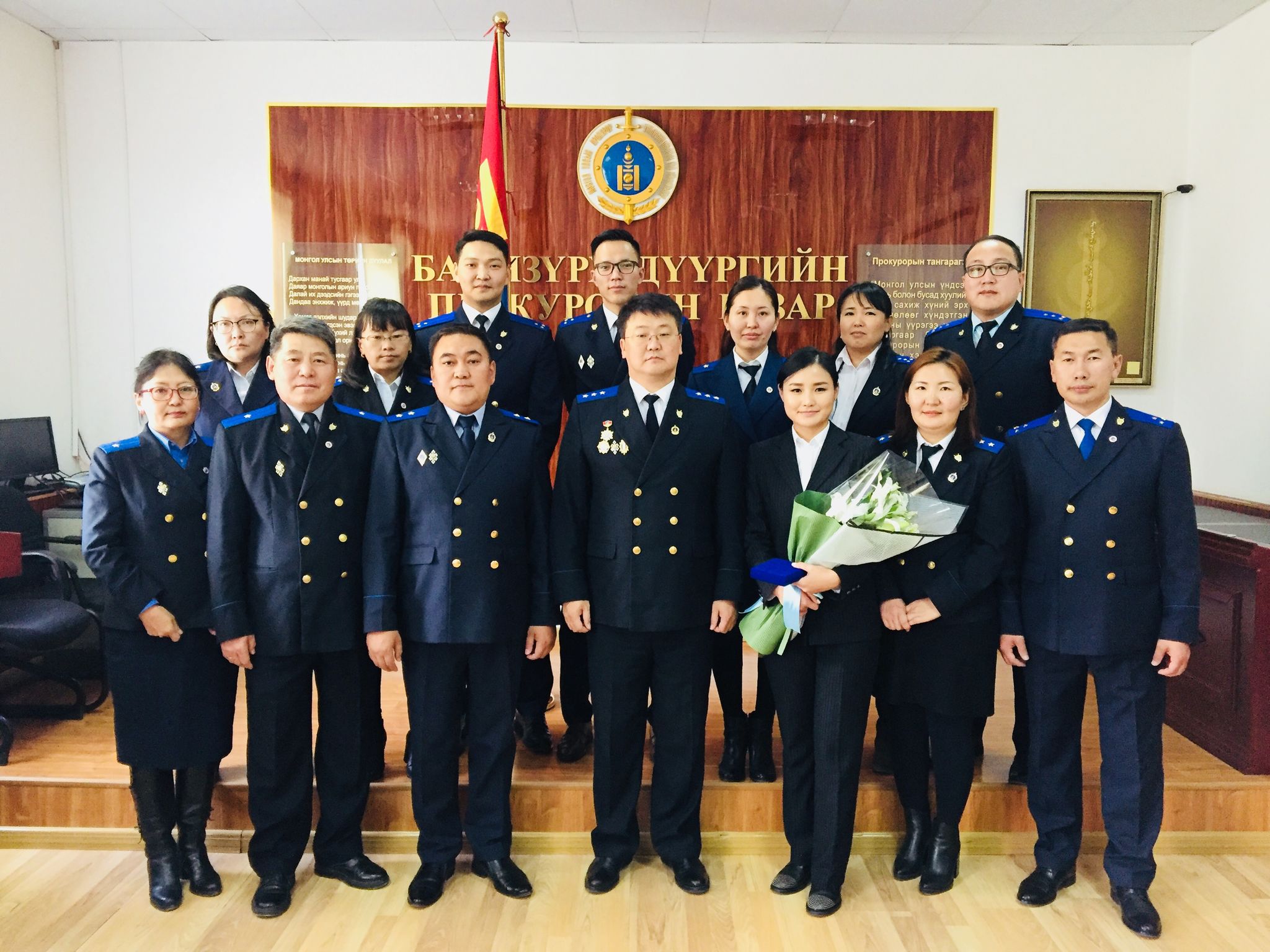 БАЯНЗҮРХ ДҮҮРГИЙН ПРОКУРОРЫН ГАЗАРТ ПРОКУРОРЫН ТАНГАРАГ ӨРГӨХ ЁСЛОЛЫН АЖИЛЛАГАА БОЛЛОО