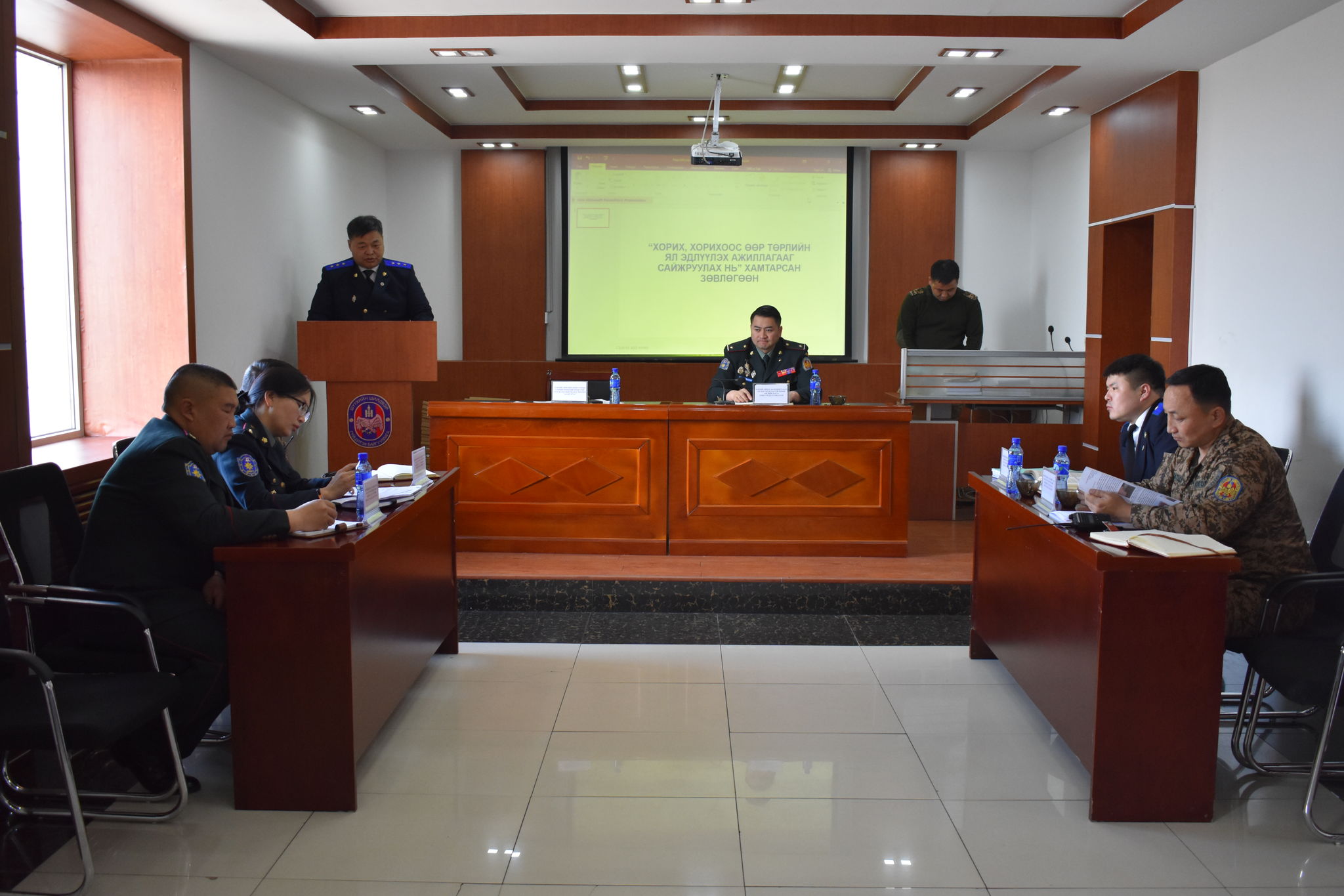 ШҮҮХИЙН ШИЙДВЭР ГҮЙЦЭТГЭХ ГАЗАР-419 ДҮГЭЭР НЭЭЛТТЭЙ ХОРИХ АНГИТАЙ ХАМТАРСАН ЗӨВЛӨГӨӨНИЙГ ЗОХИОН БАЙГУУЛЛАА